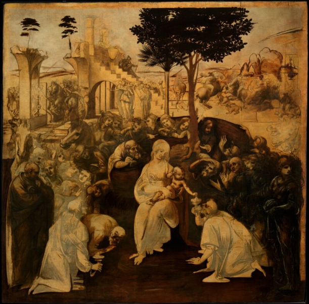 Leonardo Da Vinci - Adorazione dei Magi (Post Restauro)