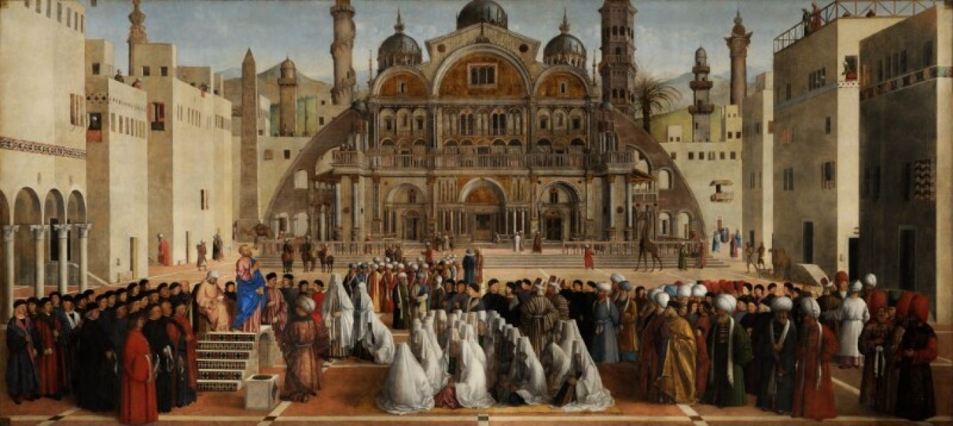 Gentile Bellini - Predica di San Marco ad Alessandria d'Egitto