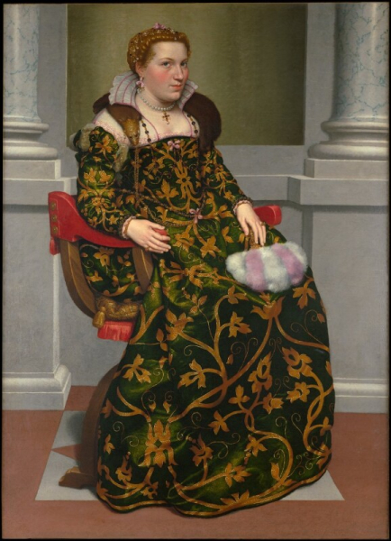 Giovanni Battista  Moroni - Ritratto di Isotta Brembati