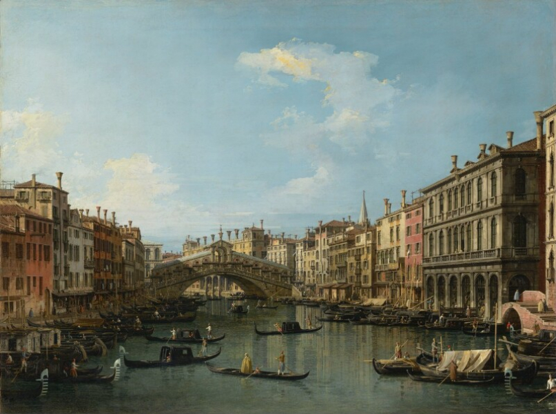 Antonio Canal (Canaletto) - The Rialto Bridge