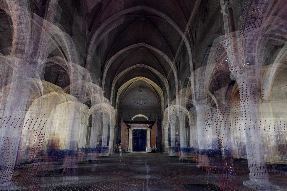 6.Inside Church Santa Maria delle Grazie. pointcloud.in Deep Space 8K.LSI Franz Fischnaller min